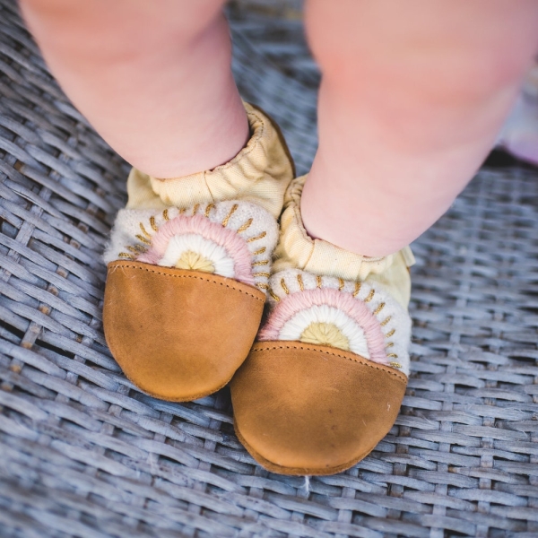 Singing Sands summer-style hemp canvas soft-sole baby/kids shoes
