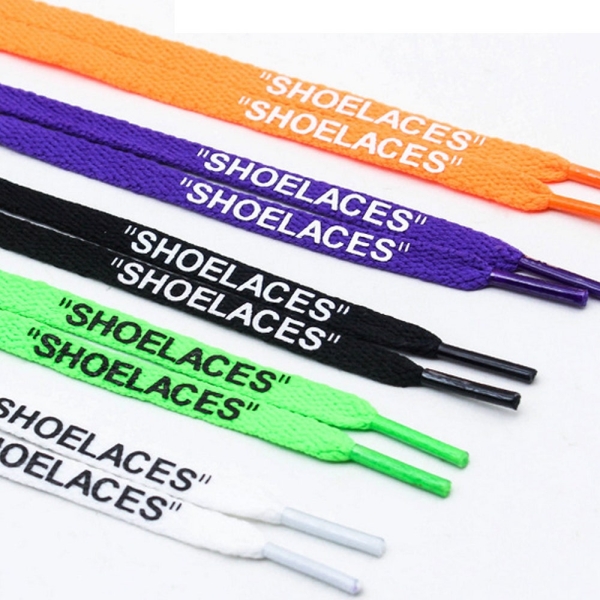 Flat "SHOELACES" Shoelaces,120cm Replacement Sport Shoelaces,Fashion Printed Sneaker Laces For The Ten