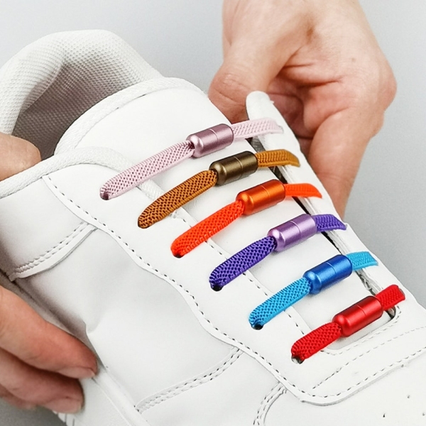 6 Pairs Of Metal Shoe Laces Lock,  Shoe Accessories, Brass Capsule Buckle, Bracelet Connector, Cord shoelace stopper, Cylinder shoelace clip