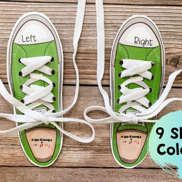 Shoe Lacing Cards, Printable, Shoe Tying Practice, Kindergarten, Kid's Fine Motor skills, Montessori, Shoelaces, Kid’s Life Skills
