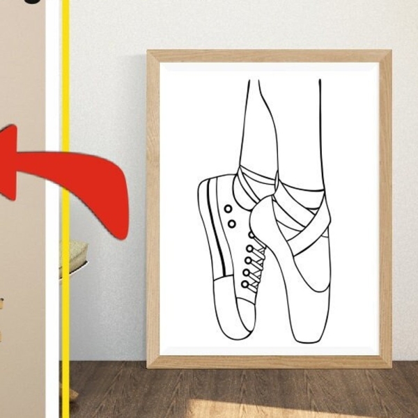 Ballet Shoes Png, Shoes Coloring Pages, Printable Paint Canvas, Ballet Slippers, Melanin svg, Paint With A Twist, Paint Party, Paint & Sip