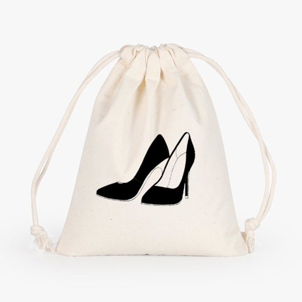 Set of Gorgeous Personalized Shoe Bags, great for hostess or bridal party gifts,shoe bags,cotton drawstring shoe bags,custom shoe bags