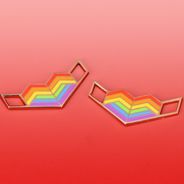 Rainbow Pride Flag Love Lace Locks Shoe Clips Charm - Ally Flag Trans Shoelaces Demigirl Pride Enby Flag Non-Binary Laces Genderfluid Gift