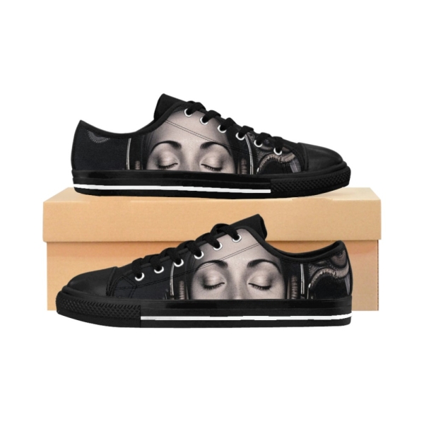 Sneakers Design Custom Female DJ Shoes Walking Art Music Lover Octopus