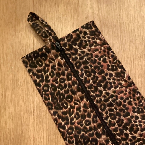 Extra Large Expandable Shoe Bag in Animal Print 19.5 inches