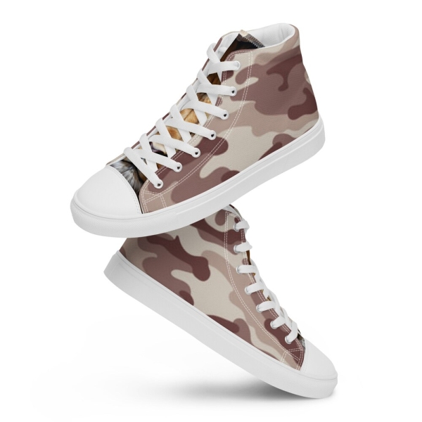 Women’s Camouflage Lion High Top  Canvas Shoes
