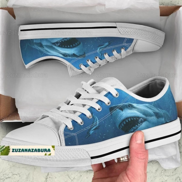 Shark Canvas Shoes, Shark Lowtop Canvas, Shark Shoes, Shark Sneakers, Shark Lover, Summer Shoes, Animal Sneakers, Animal Canvas Shoes