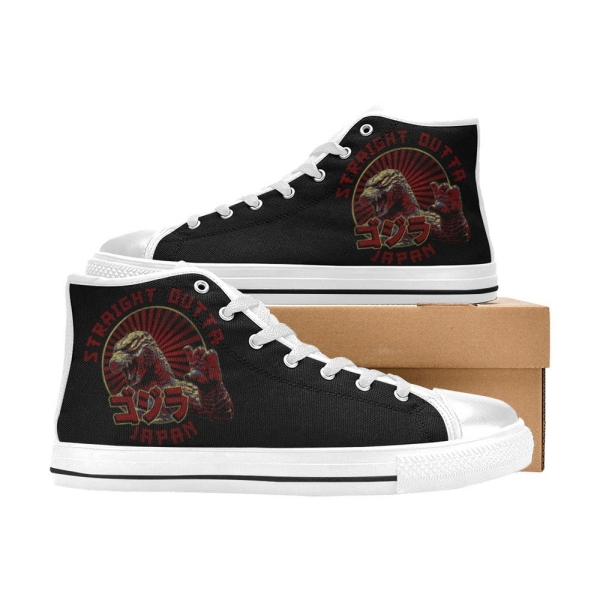 Aquila High Top Canvas Kid's Shoes Godzilla