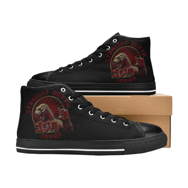 Aquila High Top Canvas Kid's Shoes Godzilla