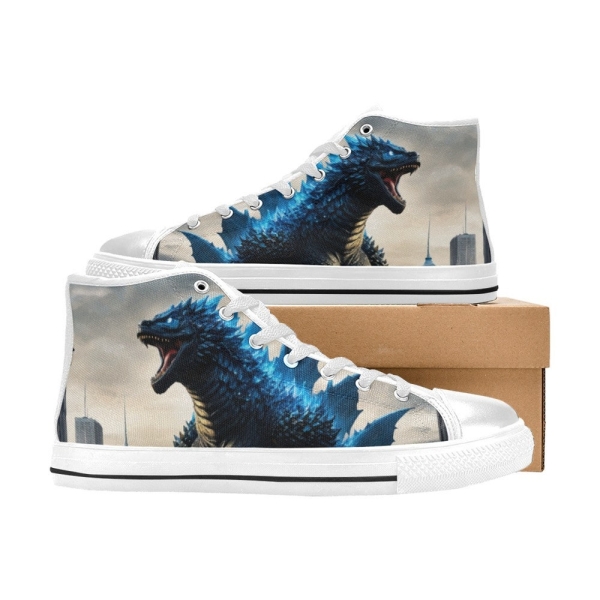 Aquila High Top Canvas Kid's Shoes Godzilla