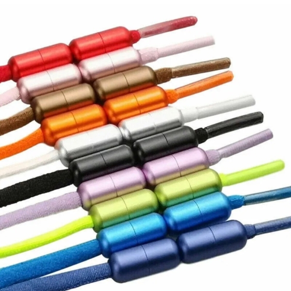 Elastic shoe laces no tie silicone rubber shoelaces trainers shoes adults and kids.
