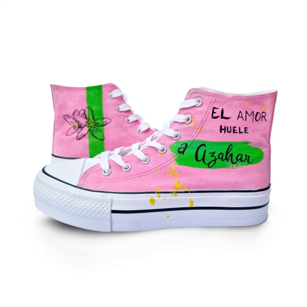 Custom shoes Munpynk, wedding sneaker with flowers, handpainted shoes for kids and adults, shoes with motivational phrases, colored shoes