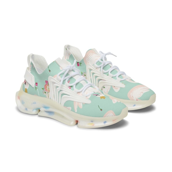 White Swan Women's Mesh Sneakers