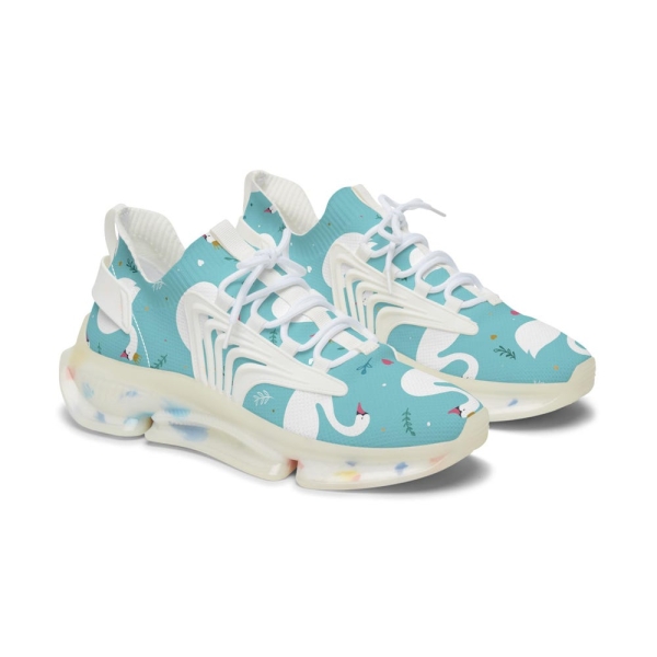 White Swan Women's Mesh Sneakers