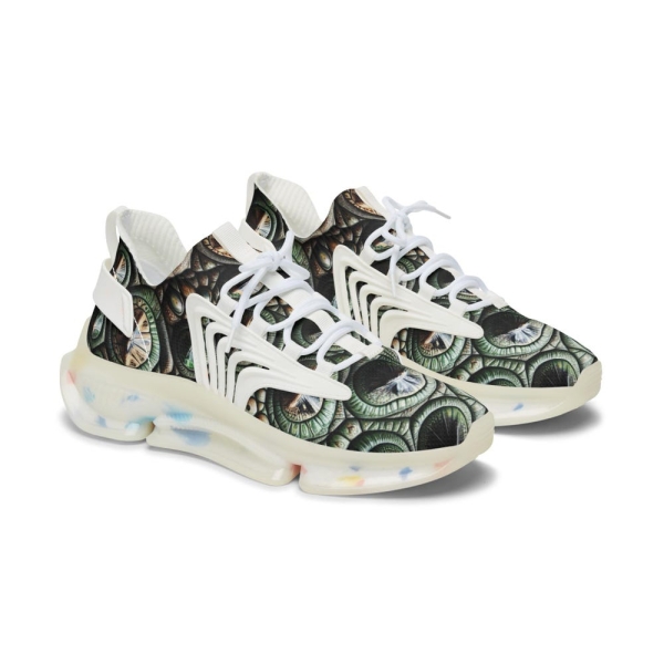 Unique Women's Mesh Sneakers, Eye-Catching Athletic Shoes, Trendy Sneakers for Fashion Lovers, Comfortable Walking Shoes, Perfect Gift for