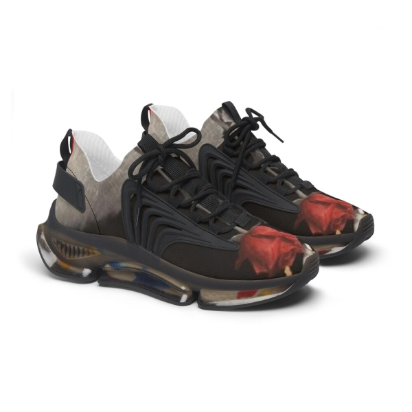 Fashionable Women's Mesh Sneakers - Floral Design, Trendy Athletic Shoes, Fitness Footwear, Casual Style, Unique Sneakers, Gift Idea