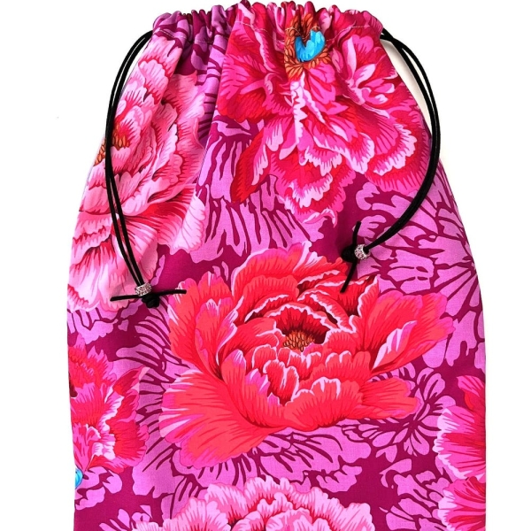 Kaffe Fassett Shoe Bag 12x 15 Inches Lined  Travel Lingerie Gift Storage Utility Bag       FRIDAY IN FLORIDA
