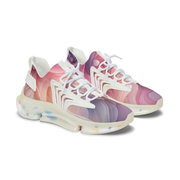 Athletic Sneakers, Colorful Womens Mesh Shoes, Stylish Comfortable Sneakers for Women, Trendy Sporty Shoes, Fashion Athletic Footwear