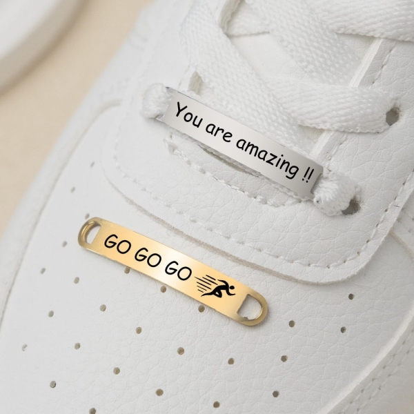 Personalized Shoe Tags,Custom Shoelaces Tags,Running Shoe Tags，Customized Shoe Tag,Metal Shoe Lace Charm,Cross Country Gift