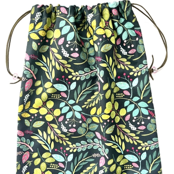 Shoe Bag 12 X Inches Lined Travel Lingerie Gift Storage Utility Bag       A COTTAGE GARDEN