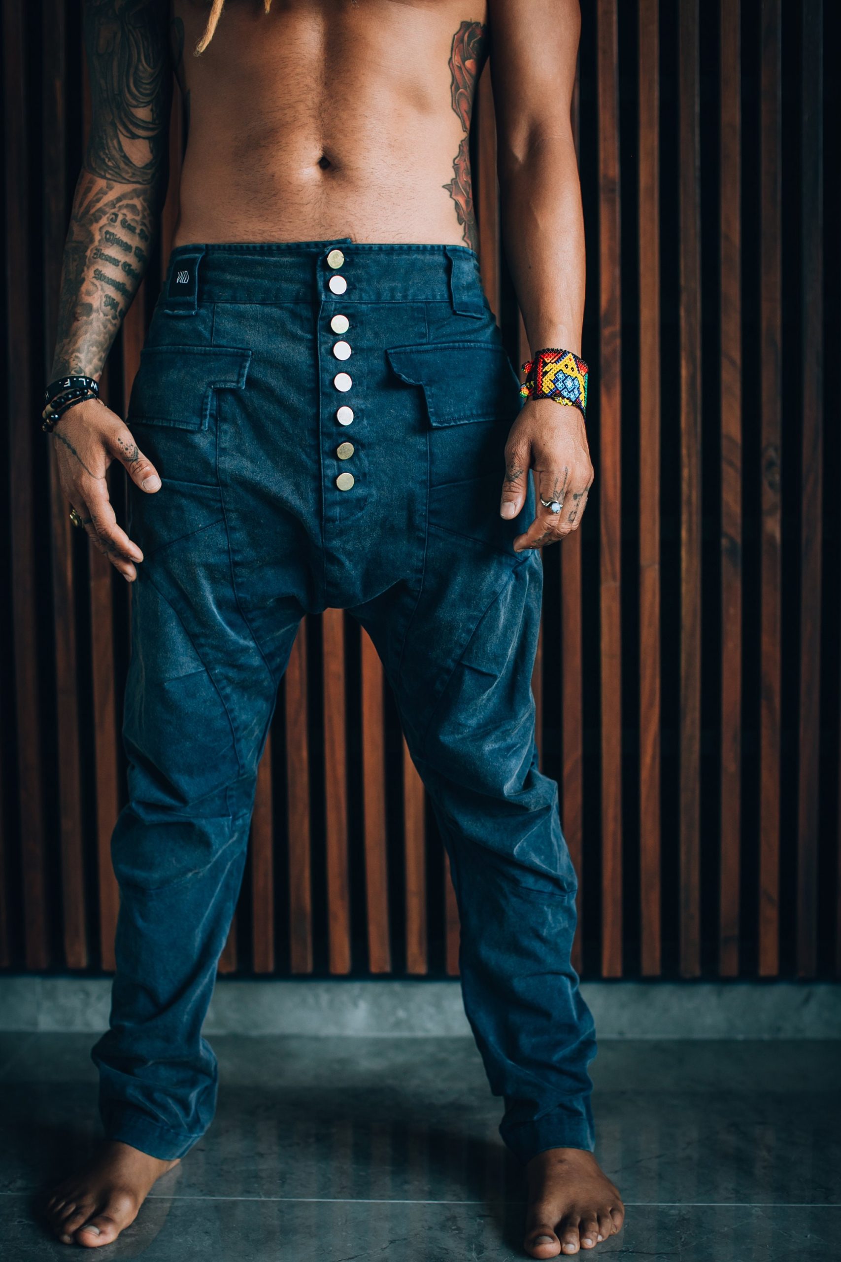 Men's Drop Crotch Harem Pants: Avant Garde Streetwear